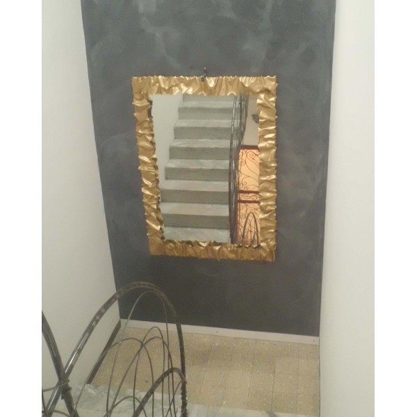 CORNICE design FERRO BATTUTO per Specchio o Foto con o senza LED . Realizzazioni Personalizzate . 850 