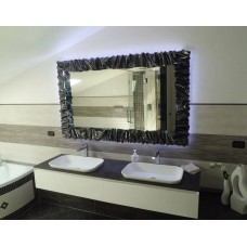 CORNICE design FERRO BATTUTO per Specchio o Foto con o senza LED . Realizzazioni Personalizzate . 850 .