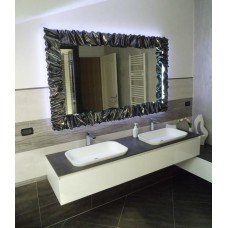 CORNICE design FERRO BATTUTO per Specchio o Foto con o senza LED . Realizzazioni Personalizzate . 850 .