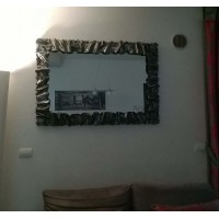 CORNICE design FERRO BATTUTO per Specchio o Foto con o senza LED . Realizzazioni Personalizzate . 850 