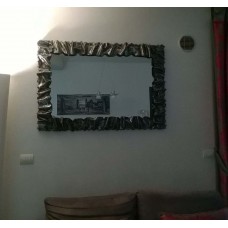 CORNICE design FERRO BATTUTO per Specchio o Foto con o senza LED . Realizzazioni Personalizzate . 850 .