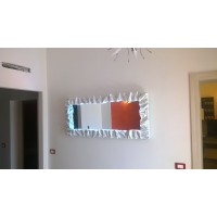 CORNICE design FERRO BATTUTO per Specchio o Foto con o senza LED . Realizzazioni Personalizzate . 850 