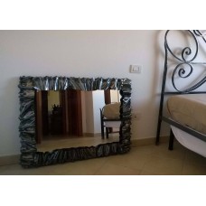 CORNICE design FERRO BATTUTO per Specchio o Foto con o senza LED . Realizzazioni Personalizzate . 850 .