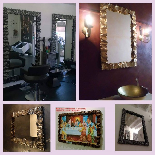 Frame design WROUGHT IRON for mirror or photos with or without LED. Personalised Executions. 850