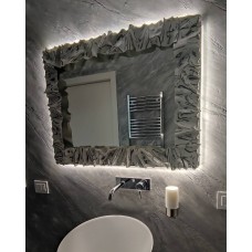 CORNICE design FERRO BATTUTO per Specchio o Foto con o senza LED . Realizzazioni Personalizzate . 850 