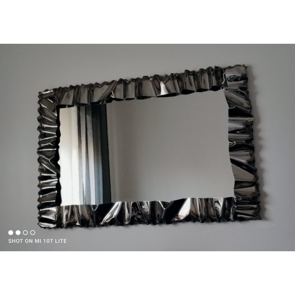 CORNICE design Acciaio Inox FERRO BATTUTO per Specchio o Foto con o senza LED . Realizzazioni Personalizzate . 850.
