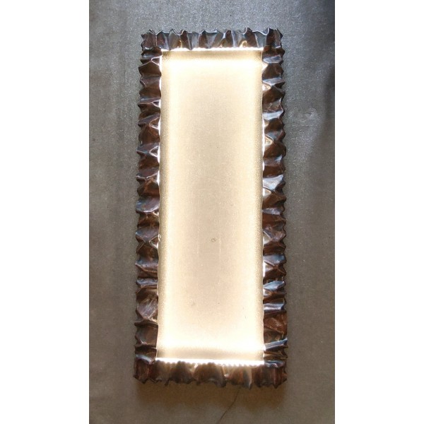 Frame design WROUGHT IRON for mirror or photos with Standard or Smart LED lighting on 4 sides internal. cm 120 x 50 . cod. 850