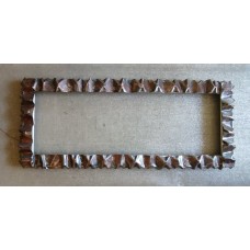 Frame design WROUGHT IRON for mirror or photos with Standard or Smart LED lighting on 4 sides internal. cm 120 x 50 . cod. 850