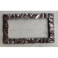 Frame design WROUGHT IRON Stainless steel for mirror or photos without LED. cm 120 x 70 . cod. 850