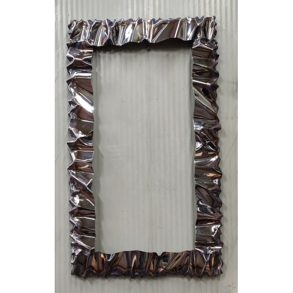Frame design WROUGHT IRON Stainless steel for mirror or photos without LED. cm 120 x 70 . cod. 850