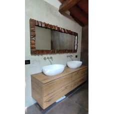 CORNICE design FERRO BATTUTO per Specchio o Foto con o senza LED . Realizzazioni Personalizzate . 850. 