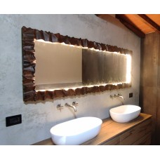 CORNICE design FERRO BATTUTO per Specchio o Foto con o senza LED . Realizzazioni Personalizzate . 850. 