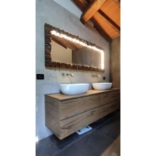 CORNICE design FERRO BATTUTO per Specchio o Foto con o senza LED . Realizzazioni Personalizzate . 850. 