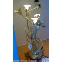 Wrought Iron Table Lamp. Size approx. 20 x 60  cm . 495