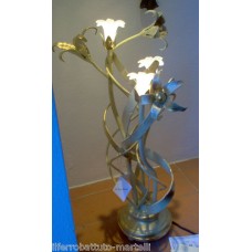 Wrought Iron Table Lamp. Size approx. 20 x 60  cm . 495