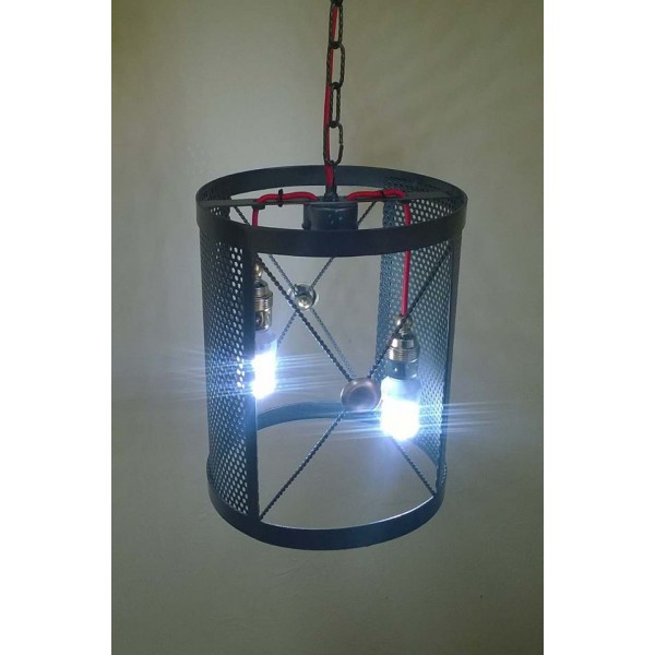 Iron Chandelier. Size approx. 30 x 40  cm . Color Iron . SMART lighting . compatible with iOS and Android. works with Amazon Alexa, Google Home, Ifttt. light lamp INTELLIGENT HOME AUTOMATION WIFI. 1053