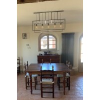 LAMPADARIO BILANCIA in Ferro . Realizzazioni Personalizzate .  luce classica o domotica compatibile con Alexa e Google . 1554