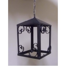 Wrought Iron Chandelier. Size approx. 30 x 40 cm . Iron color . 244