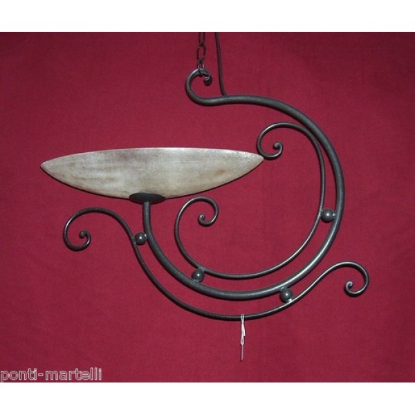 Wrought Iron Chandelier. Size approx. 60 x 60  cm .Iron Color . 254