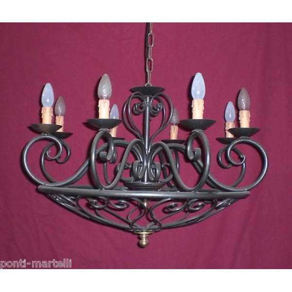 Wrought Iron Chandelier. Personalised Executions. 264