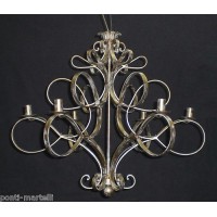 Wrought Iron Chandelier. Dimensions cm 80 x h 90 approx . Gold color. 6 Lights . SMART lighting . compatible with iOS and Android. works with Amazon Alexa, Google Home, Ifttt. light lamp INTELLIGENT HOME AUTOMATION WIFI. 270