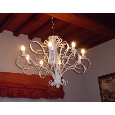 LAMPADARIO in Ferro Battuto . Realizzazioni Personalizzate . 270