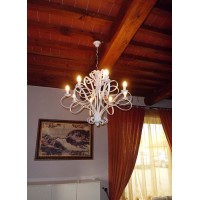 LAMPADARIO in Ferro Battuto . Realizzazioni Personalizzate . 270