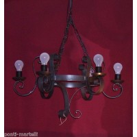 LAMPADARIO in Ferro Battuto  . Colore ferro . 271