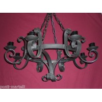 Wrought Iron Chandelier. Dimensions cm 80 x h 90 approx . Iron color  . 8 Lights .  SMART lighting . compatible with iOS and Android. works with Amazon Alexa, Google Home, Ifttt. light lamp INTELLIGENT HOME AUTOMATION WIFI. 273