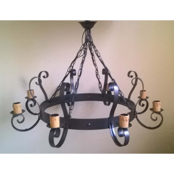 Wrought Iron Chandelier. Personalised Executions.  274