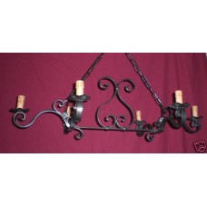 Wrought Iron Chandelier. Size cm  90 x 50  approx . Iron color . SMART lighting . compatible with iOS and Android. works with Amazon Alexa, Google Home, Ifttt. light lamp INTELLIGENT HOME AUTOMATION WIFI. 287
