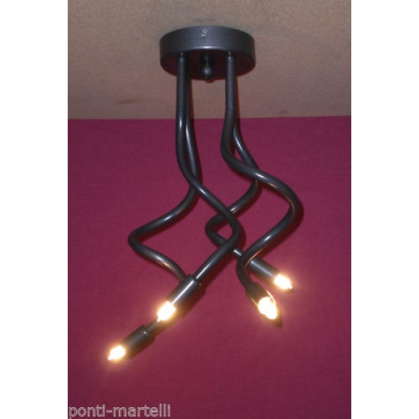 LAMPADARIO in Ferro . Colore Ferro . 4 Luci  . 293