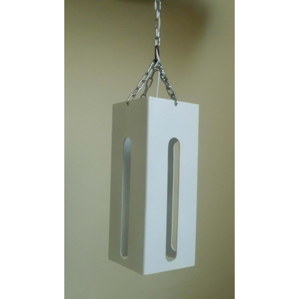 LAMPADARIO in Ferro . Dimensioni cm 15  x h  40  circa . Colore Bianco . illuminazione SMART compatibile con iOS e Android . funziona con Amazon Alexa, Google Home, Ifttt . WIFI luce lampada DOMOTICA INTELLIGENTE . 341