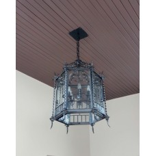 LAMPADARIO in Ferro Battuto . Realizzazioni Personalizzate . 377