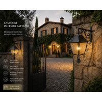 LAMPIONE . LANTERNA in Ferro Battuto . Realizzazioni Personalizzate . Cod. 1569