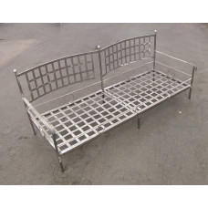 DIVANO LETTO in ACCIAIO INOX . Realizzazioni Personalizzate . Cod. 1205