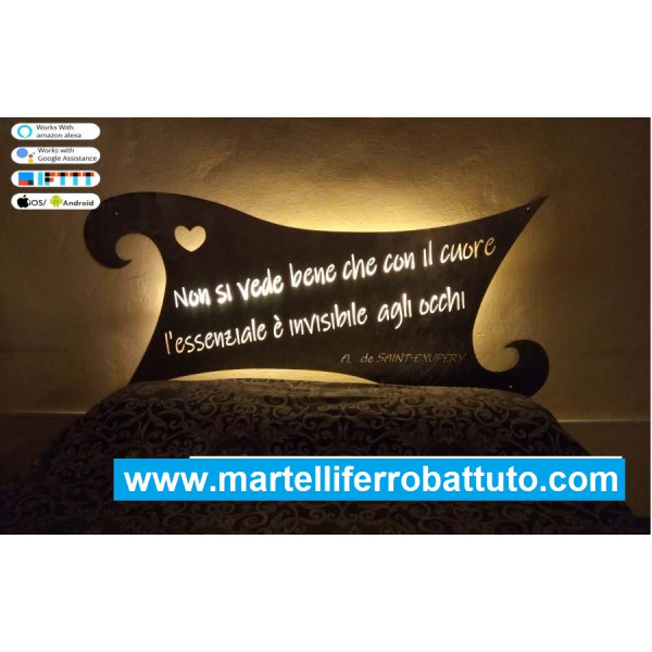 LETTO Design in FERRO . Aforismi . Realizzazioni Personalizzate . Cod. 923