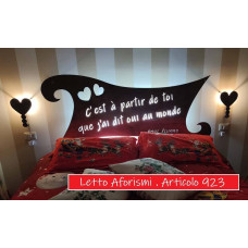 LETTO Design in FERRO . Aforismi . Realizzazioni Personalizzate . Cod. 923