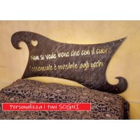 Design bed in iron. Little Prince aphorism. with SMART LED lighting. compatible with iOS and Android. works with Amazon Alexa, Google Home, Ifttt. light lamp INTELLIGENT HOME AUTOMATION WIFI. 923