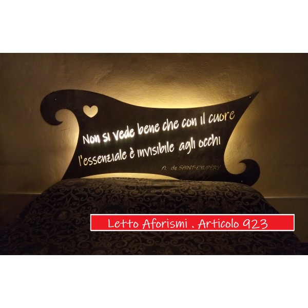 Letto Design in Ferro . Aforismi . Realizzazioni Personalizzate . 923