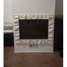 CORNICE design per Camino in FERRO BATTUTO . Realizzazioni Personalizzate . 400. 