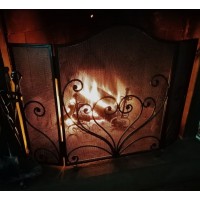 Wrought Iron Fender for Fireplace. Personalised Executions. 408