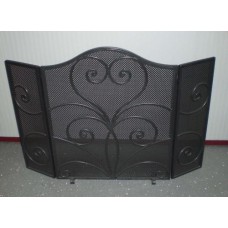 Wrought Iron Fender for Fireplace. Size approx. 95 x 60  cm . 409