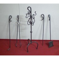 Wrought Iron Andirons for Fireplace. Personalised Executions. 425