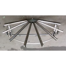 PENSILINA TETTOIA in Acciaio Inox . Personalizzata . cod. 363 . Detrazioni fino al 50%.