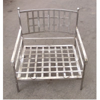 Sedia Poltrona in Acciaio Inox . Realizzazioni Personalizzate . Cod. 1958