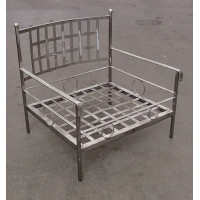 Sedia Poltrona in Acciaio Inox . Realizzazioni Personalizzate . Cod. 1958
