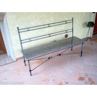 Panca Panchetta in Ferro Battuto . Realizzazioni Personalizzate . Cod. 453