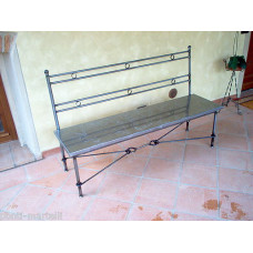 Panca Panchetta in Ferro Battuto . Realizzazioni Personalizzate . Cod. 453