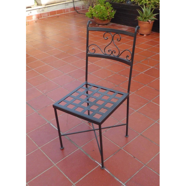 Sedia in Ferro Battuto . Realizzazioni Personalizzate . Cod. 470